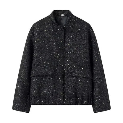 Veste Statement Oversized Glamour avec sequins