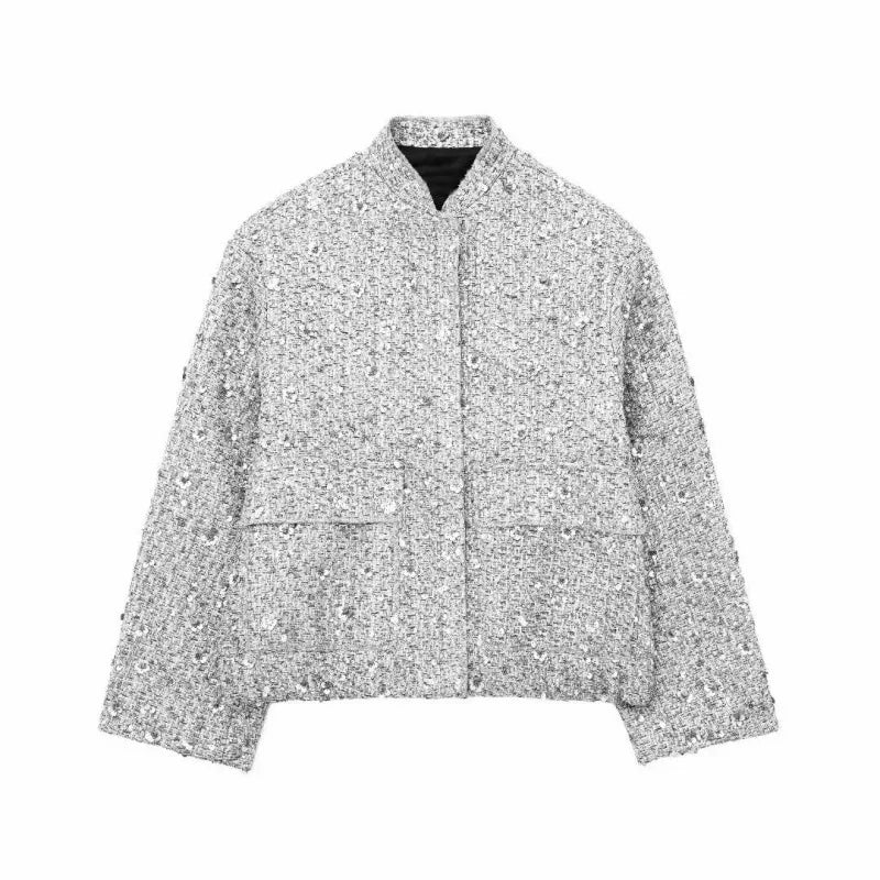 Veste Statement Oversized Glamour avec sequins