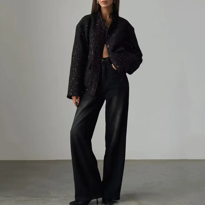 Veste Statement Oversized Glamour avec sequins