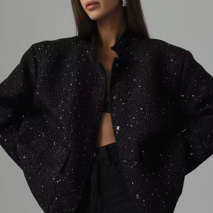 Veste Statement Oversized Glamour avec sequins